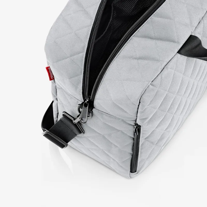 duffelbag M rhombus light grey - Image 3