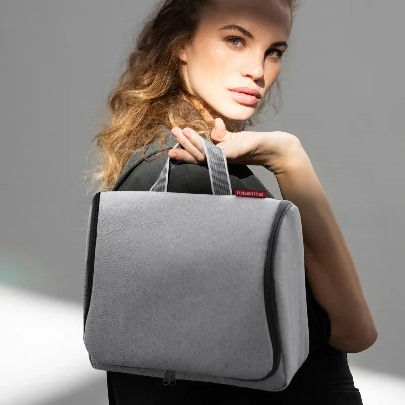toiletbag XL herringbone grey - Image 3