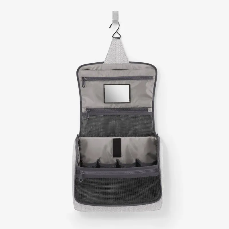 toiletbag XL herringbone grey - Image 5