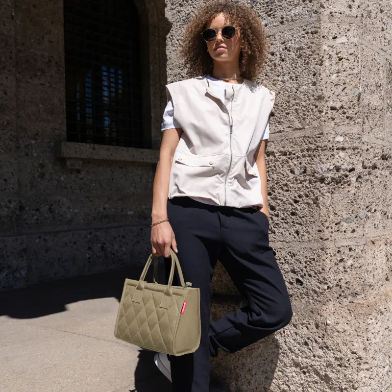 daily shopper XS rhombus olive - Image 2