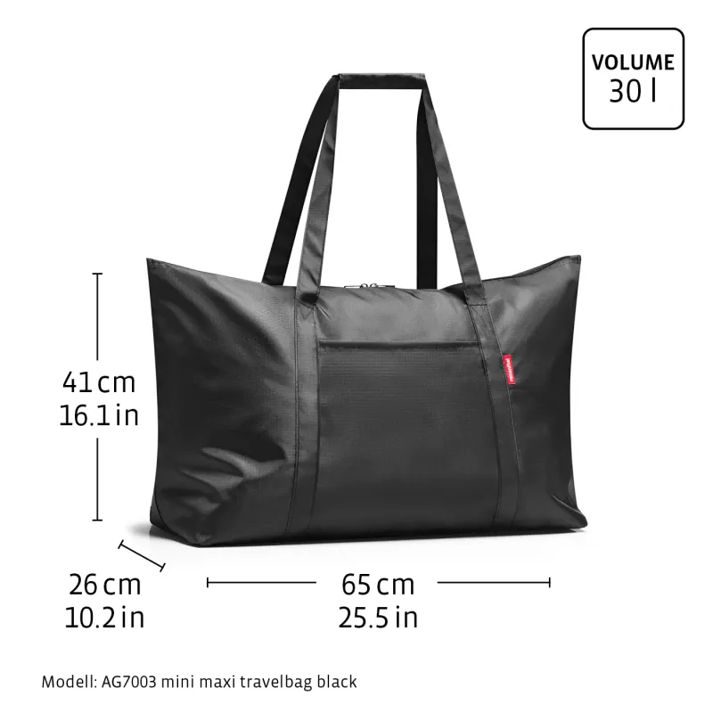 mini maxi travelbag paisley black - Image 5