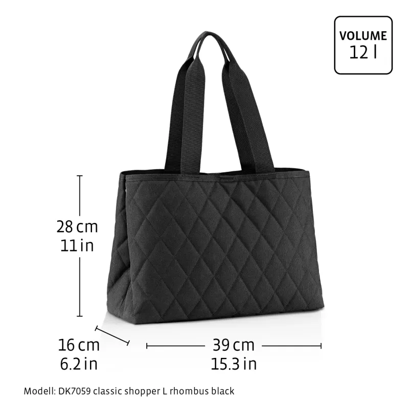 classic shopper L rhombus olive - Image 5