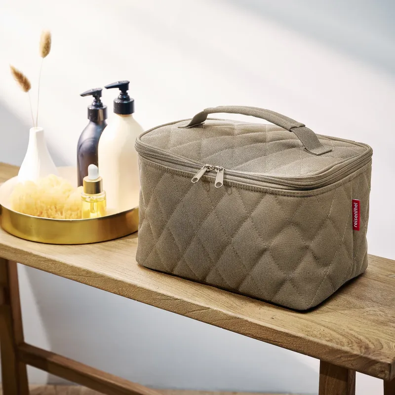 cosmetic case rhombus olive - Image 2