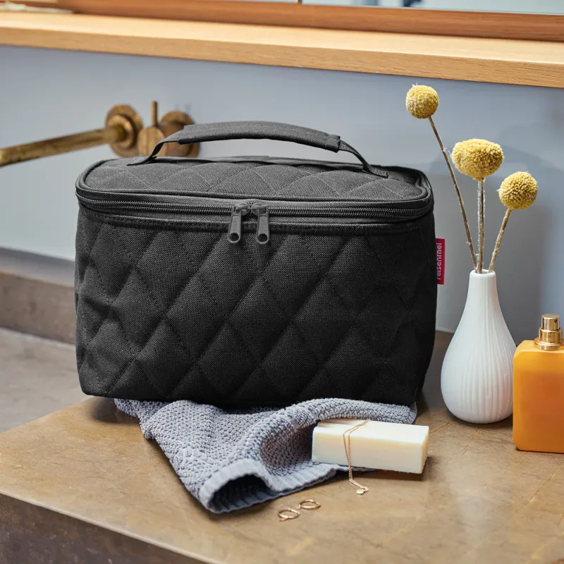cosmetic case rhombus black - Image 2