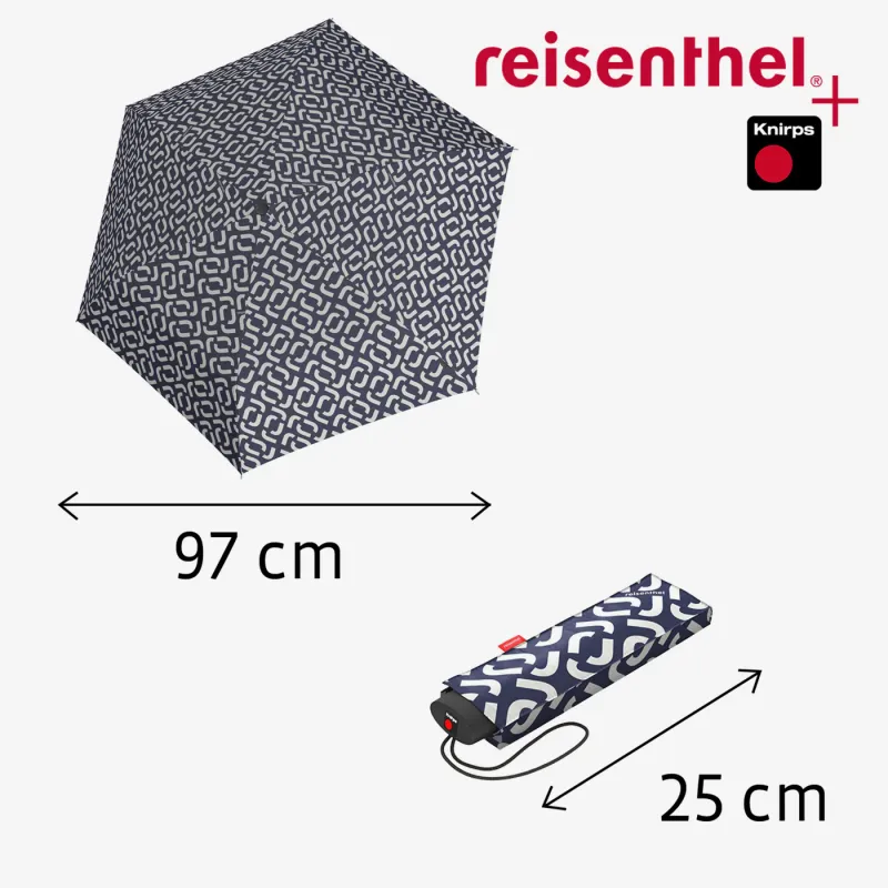 umbrella pocket mini signature navy - Image 3