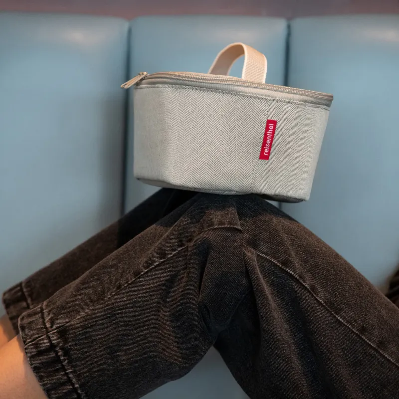 coolerbag M pocket herringbone sand - Image 3