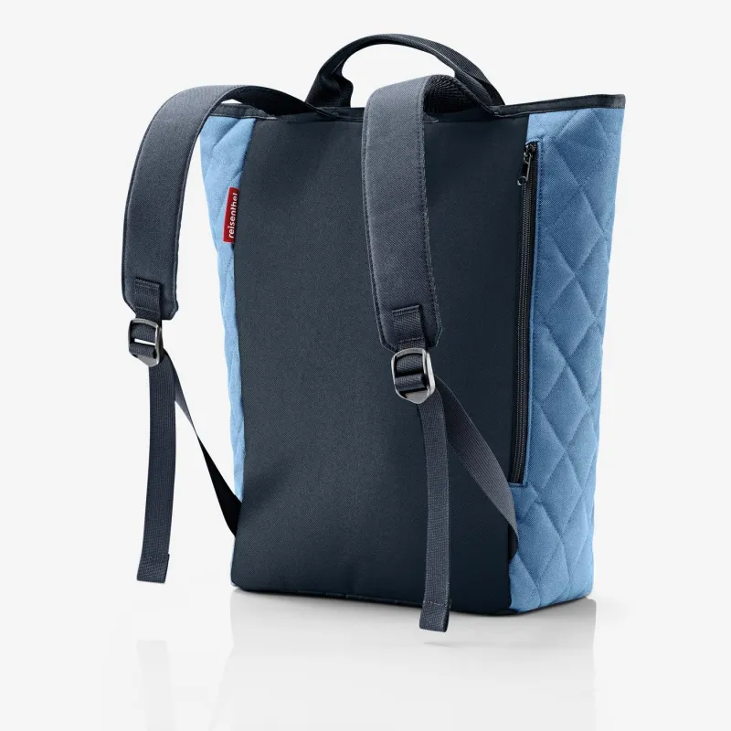 shopper-backpack rhombus blue - Image 3
