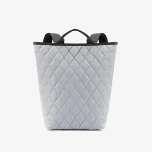 shopper-backpack rhombus light grey