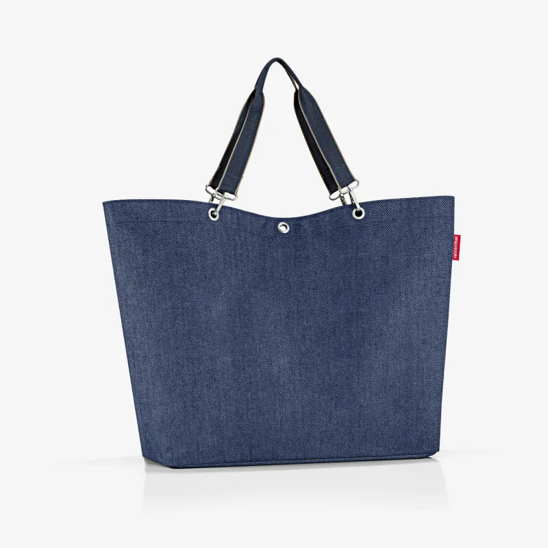 shopper XL herringbone dark blue - Image 3