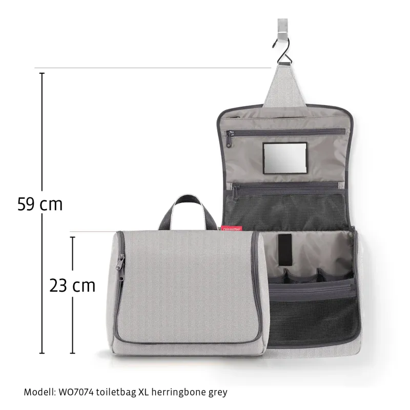 toiletbag XL herringbone sand - Image 5