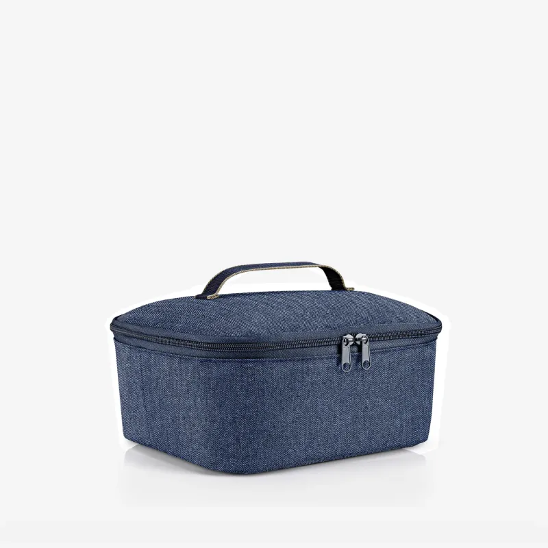 coolerbag M pocket herringbone dark blue - Image 2