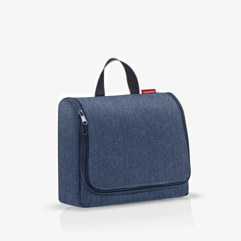 toiletbag XL herringbone dark blue - Image 2
