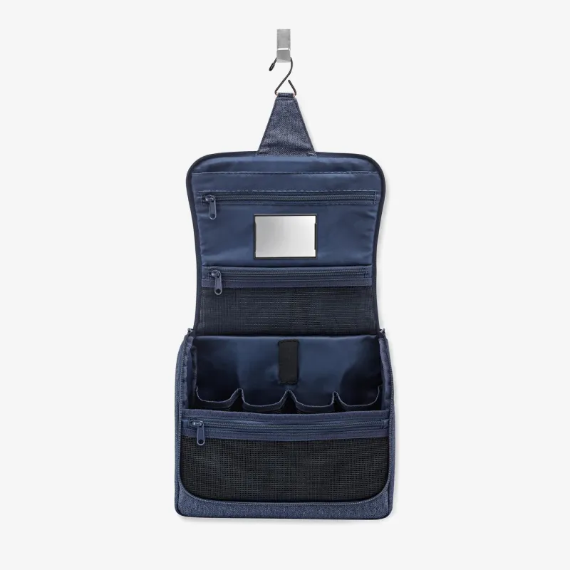 toiletbag XL herringbone dark blue - Image 3