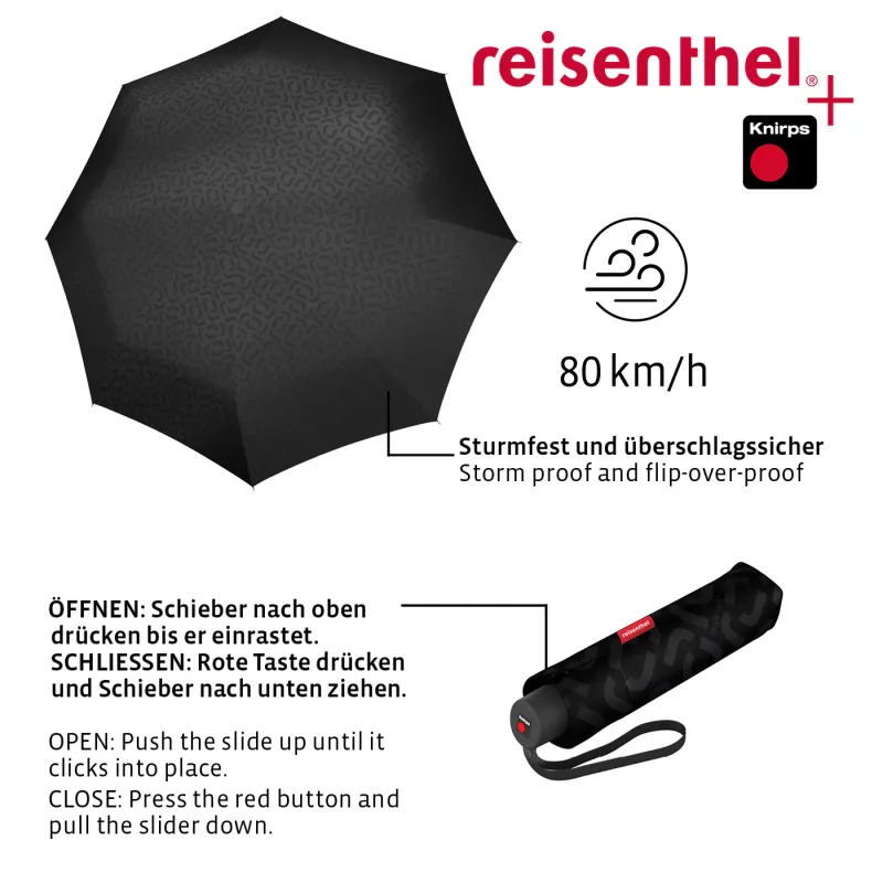 umbrella pocket classic signature black hot print - Image 4