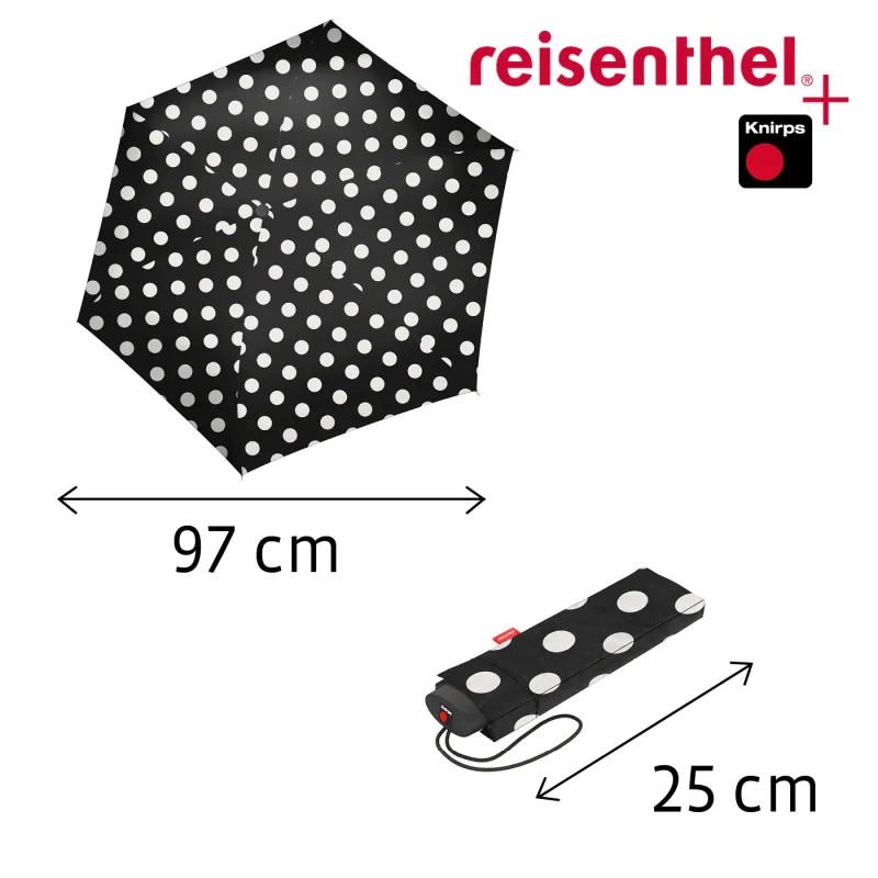 umbrella pocket mini dots white - Image 4