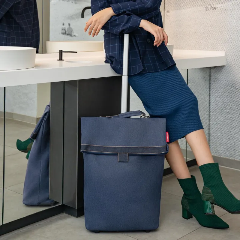 trolley M herringbone dark blue - Image 2