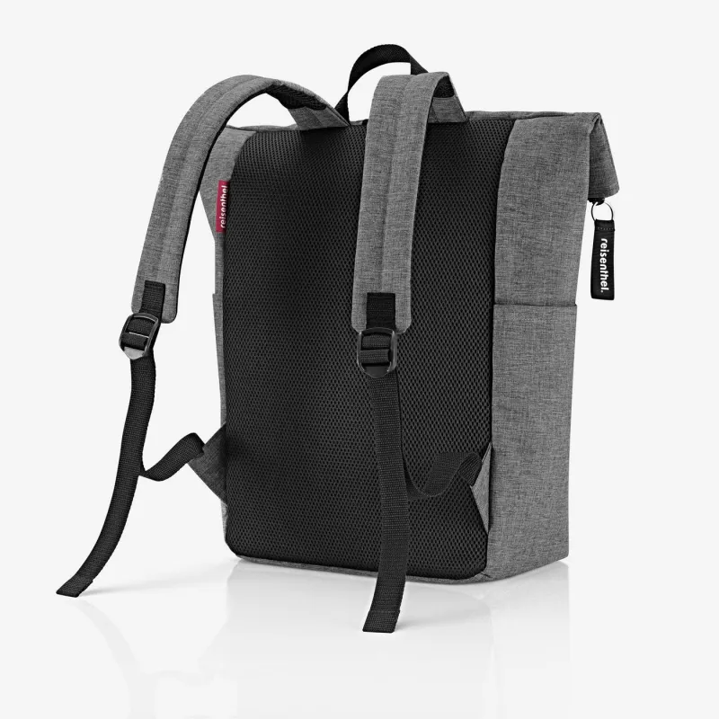 rolltop backpack twist silver - Image 4