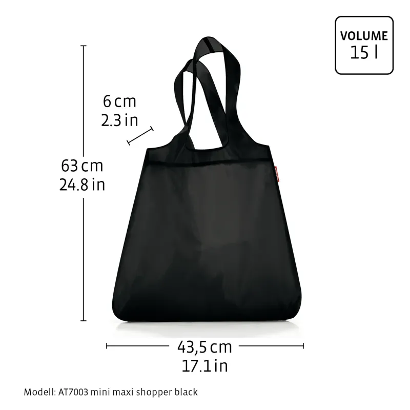 mini maxi shopper black - Image 3