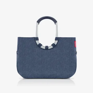 loopshopper L herringbone dark blue